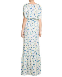 Vilshenko Printed Silk Maxi Dress