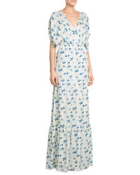 Vilshenko Printed Silk Maxi Dress