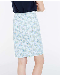 Ann Taylor Vine Floral Pencil Skirt