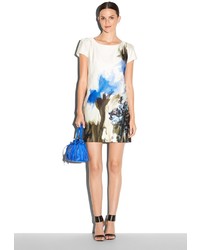 Milly Painted Floral Print Chloe Dress