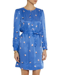 See by Chloe See By Chlo Sold Out Floral Print Satin Twill Shirt Dress