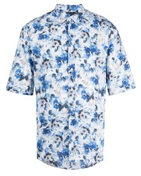 Xacus Floral Print Cotton Shirt