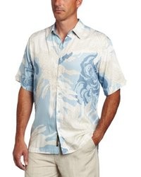 Cubavera Short Sleeve Floral Print Shirt