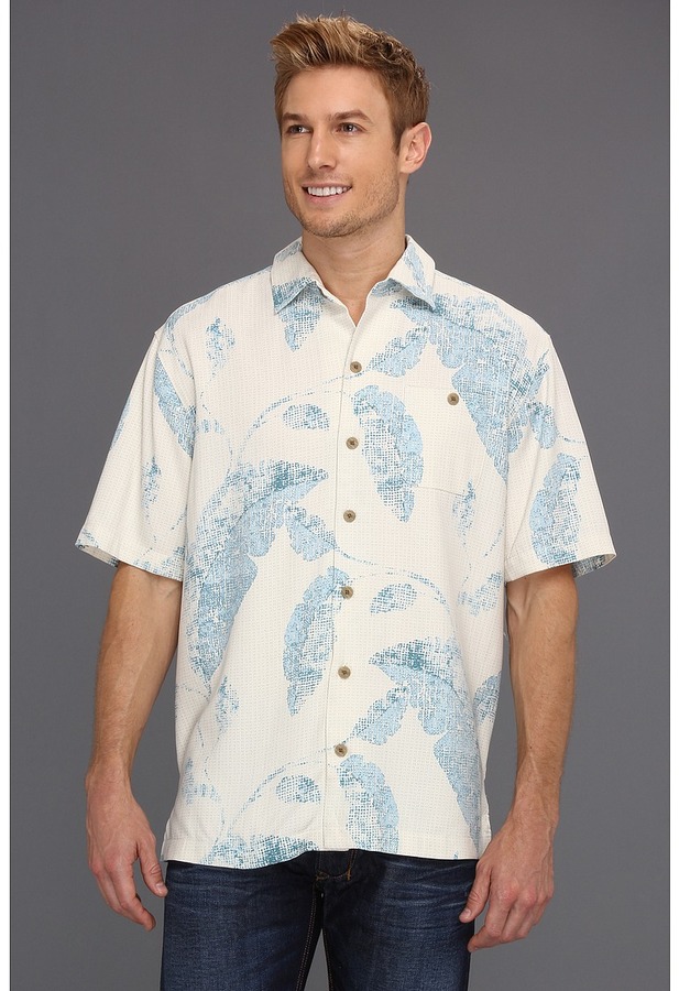 Tommy Bahama Island Imprint Camp Shirt Short Sleeve Button Up | Where ...