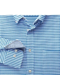 Charles Tyrwhitt Blue Gingham Washed Oxford Classic Fit Shirt