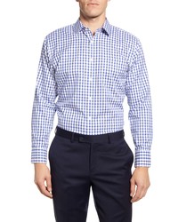 White and Blue Gingham Dress Shirts for Men | Men's Fashion | Lookastic.com