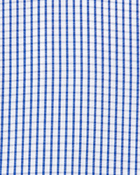 English Laundry Mini Gingham Check Woven Dress Shirt Blue