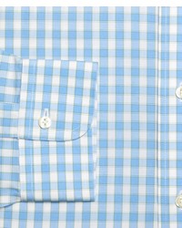 Brooks Brothers Non Iron Traditional Fit Framed Gingham Dress Shirt