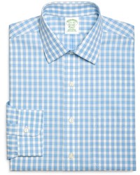Brooks Brothers Non Iron Traditional Fit Framed Gingham Dress Shirt