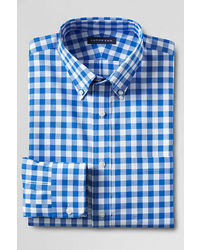 Lands' End Tall Traditional Fit Buttondown Brushed Twill Dress Shirt