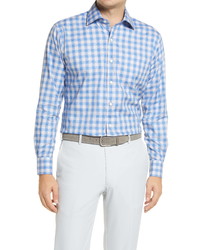 Peter Millar Crown Ease Gregory Plaid Button Up Shirt