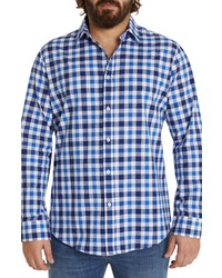 Johnny Bigg Lyon Gingham Cotton Button Up Shirt In Blue At Nordstrom