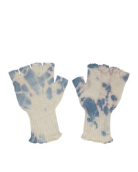 White and Blue Gloves