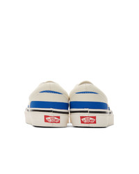 Vans Blue And White Striped Era 95 Dx Sneakers