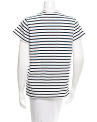 Sacai Embellished Striped T Shirt