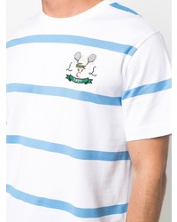Lacoste Embroidered Logo Striped T Shirt