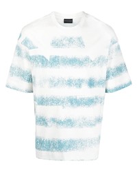 Emporio Armani Faded Stripe Short Sleeve T Shirt