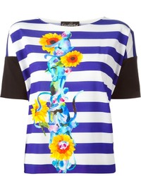 Giulia Rositani Striped Sunflower T Shirt