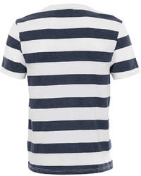 Topman Navy And White Stripe T Shirt, $28 | Topman | Lookastic