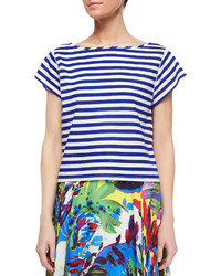 Milly Riviera Short Sleeve Striped Sailor Tee