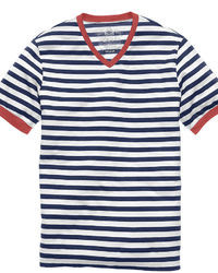 American Rag Shirt Stripe V Neck Every Day Value T Shirt