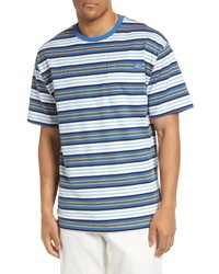 Dickies Stripe Pocket Cotton T Shirt In Cobalt Stripe At Nordstrom