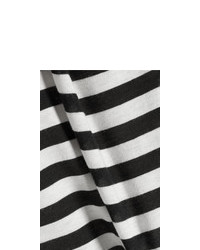 Milly Striped Cotton Blend T Shirt