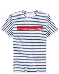 Tommy Hilfiger Striped Graphic Print T Shirt