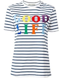 Tre Ccile Good Life Print Striped T Shirt