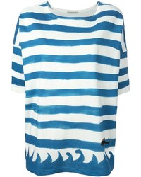 Tsumori Chisato Stripes And Wave Print T Shirt
