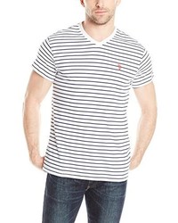 U.S. Polo Assn. Thin Stripe V Neck T Shirt