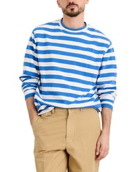 Alex Mill Tochdown Stripe Long Sleeve T Shirt In Blue At Nordstrom