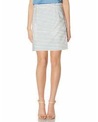 The Limited Striped Box Pleat Mini Skirt