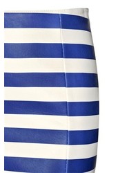 Drome Striped Nappa Leather Mini Skirt