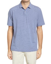 Drirelease Touch Stripe Polo In Atlantic Blue At Nordstrom