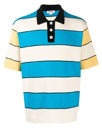 Sunnei Knitted Striped Polo Shirt