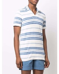 Orlebar Brown Stripe Pattern Polo Shirt