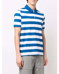 Paul & Shark Striped Cotton Pique Polo Shirt