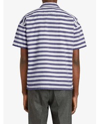 Burberry Short Sleeve Striped Cotton Shirt