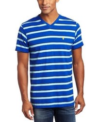 U.S. Polo Assn. Striped V Neck T Shirt