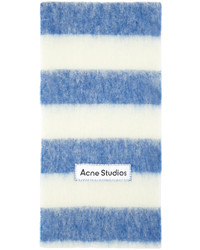 Acne Studios Blue White Stripe Scarf