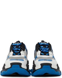 Balenciaga Blue Black Triple S Sneakers