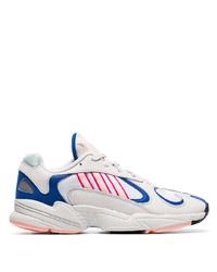 adidas White Yung 1 Watermelon Leather Low Top Sneakers