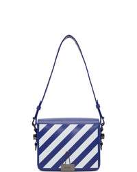 Off-White Blue And White Diag Flap Bag
