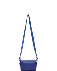 Off-White Blue And White Mini Diag Flap Bag