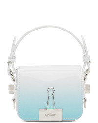 Off-White Blue Patent Gradient Baby Box Bag