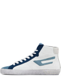Diesel White Blue S Leroji Sneakers