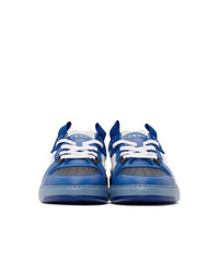 Givenchy Blue Three Toned Wing Low Sneakers