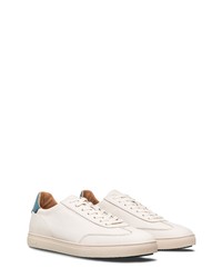 Clae Deane Sneaker In Off White Leather Stellar Blue At Nordstrom