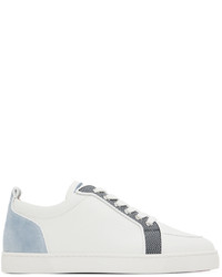 Christian Louboutin Gray Blue Rantulow Sneakers